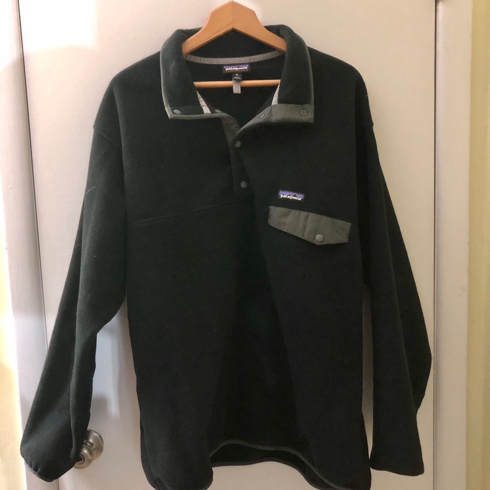 Patagonia Lightweight Synchilla SnapT Fleece Black